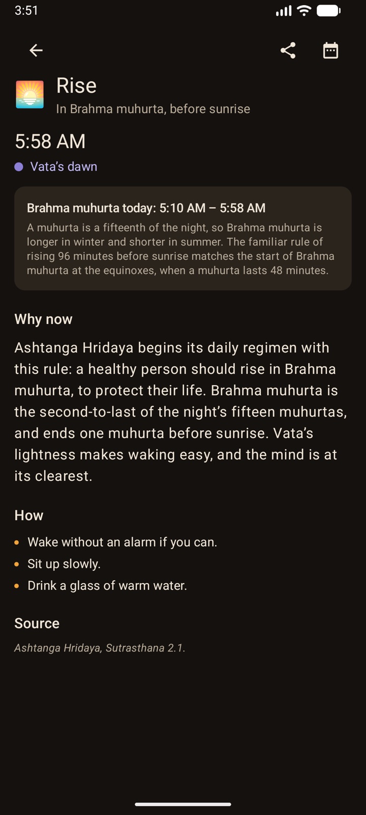 Why to rise before dawn