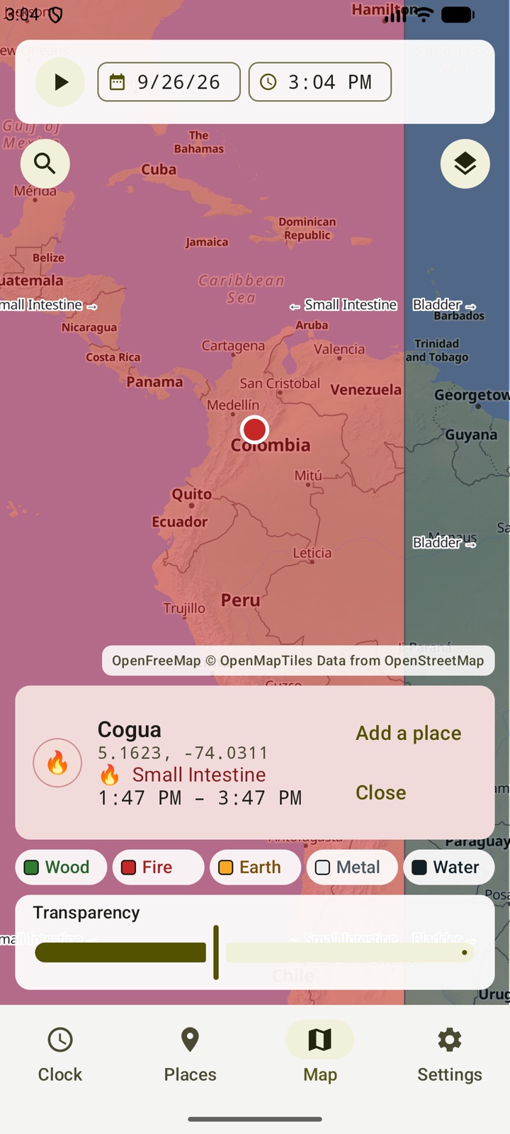 The organ map