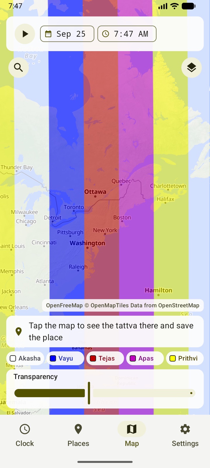 The tattva map