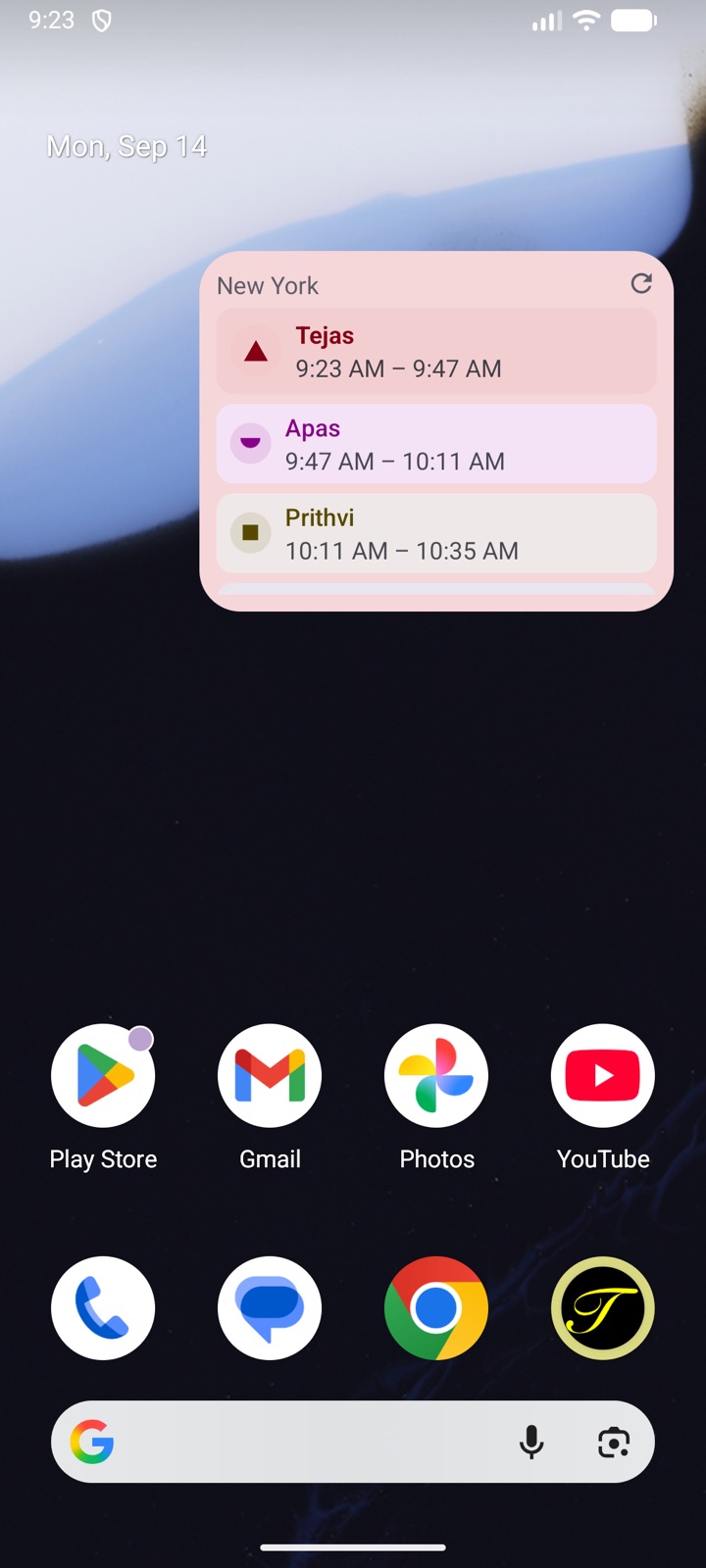 The widget